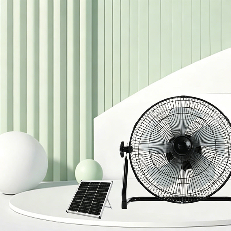 Solar Powered Rechargeable Floor Fan