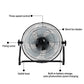 Solar Powered Rechargeable Floor Fan