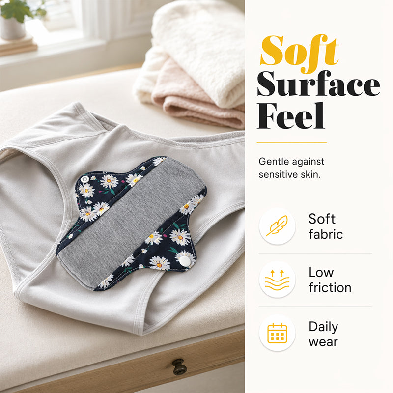 🔥New Hot Sales - Just 💥50% OFF | Reusable Period Pads for Women – Soft Washable Leakproof Panty Liners for Everyday Comfort