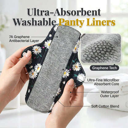 🔥New Hot Sales - Just 💥50% OFF | Reusable Period Pads for Women – Soft Washable Leakproof Panty Liners for Everyday Comfort