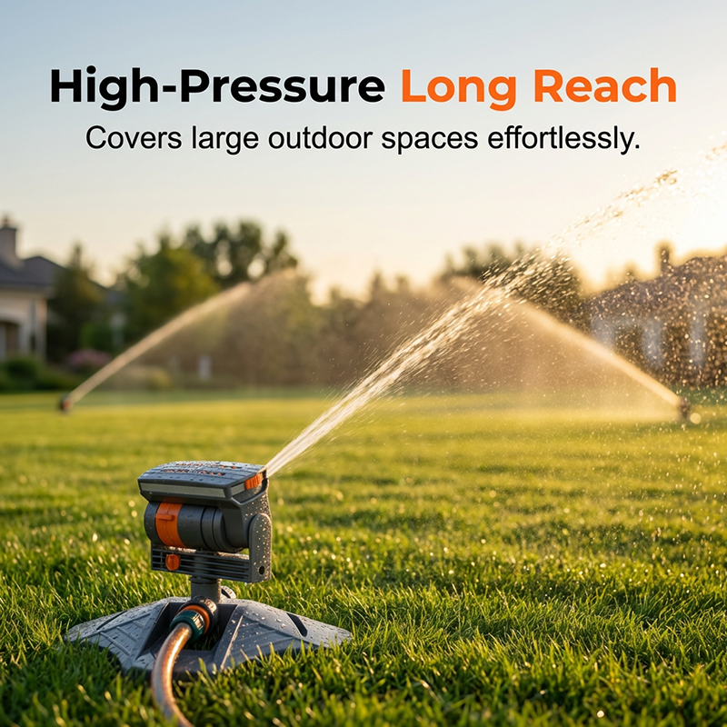 ☀️Keep Your Garden Fresh All Summer –Wide-Coverage Automatic Rotating Garden Sprinkler🌱