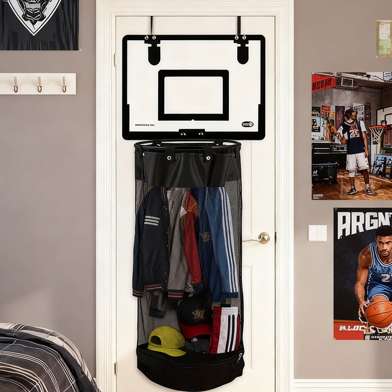 🧺 Over‑Door Laundry Basket – Basketball net, acrylic & no‑drill ✨