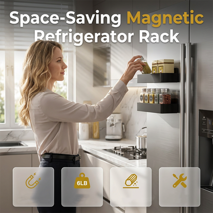 📢📢50% OFF !! ⏰Magnetic Refrigerator Storage Rack for Kitchen Organization