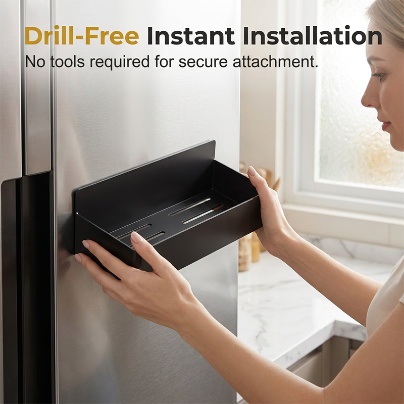 📢📢50% OFF !! ⏰Magnetic Refrigerator Storage Rack for Kitchen Organization