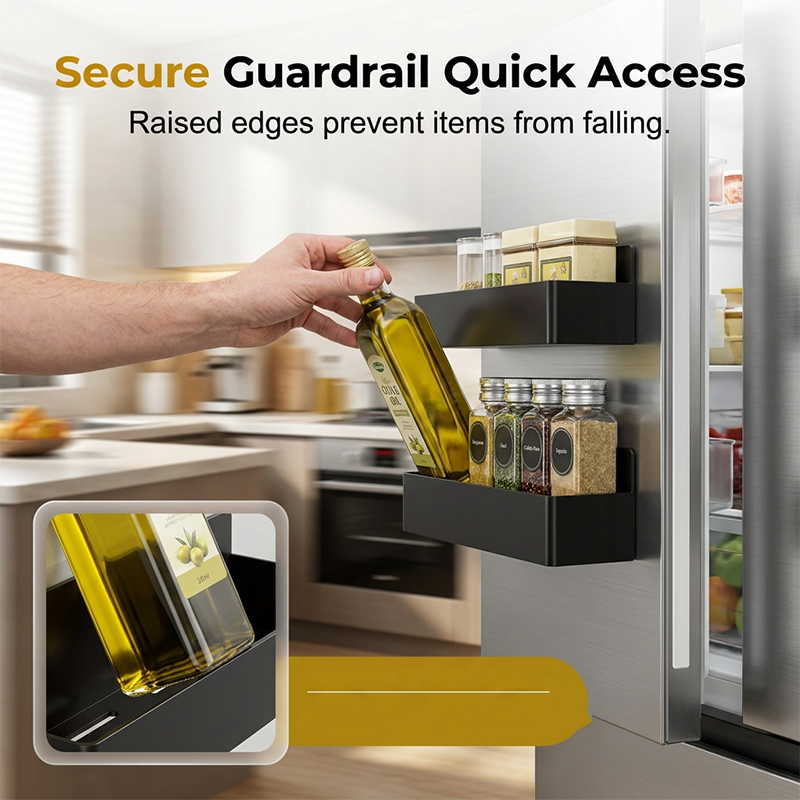 📢📢50% OFF !! ⏰Magnetic Refrigerator Storage Rack for Kitchen Organization