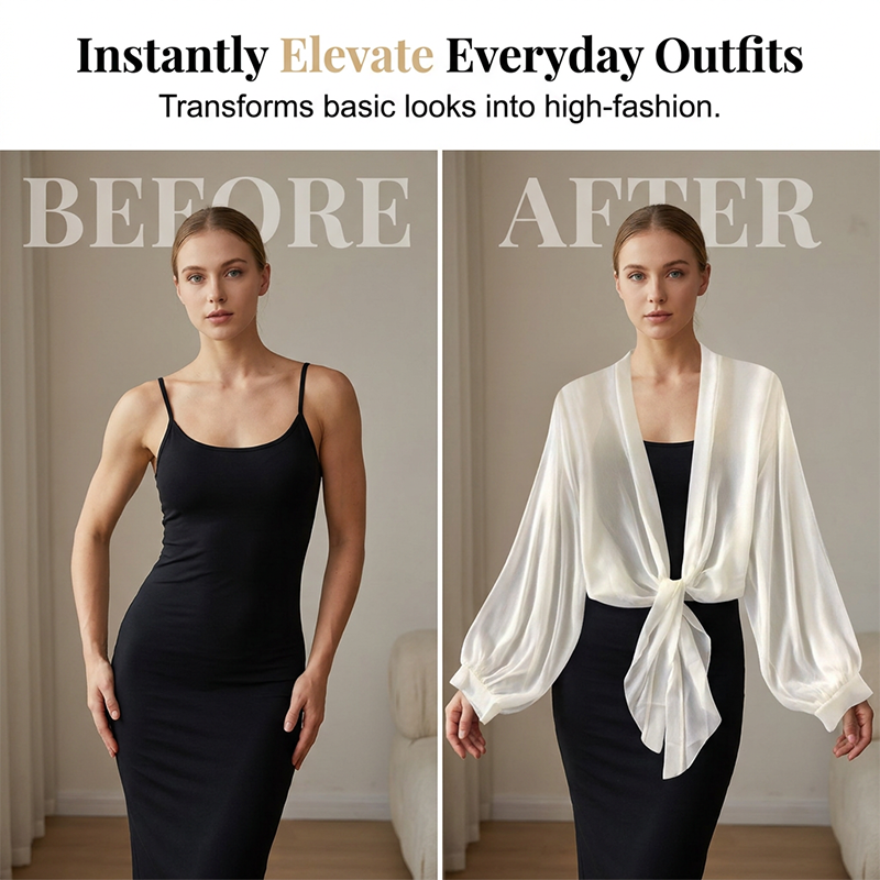 🏖️ Lightweight Summer Cover-Up Cardigan — Open Front Chiffon Top for Holiday, Travel & Everyday
