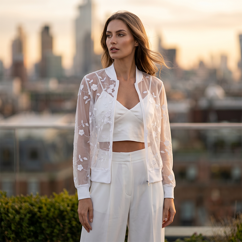 🌸 LIMITED-TIME 50% OFF! ⏰✨ Women's Summer Floral Sheer Mesh Jacket – Lightweight, Breathable & Perfect for Layering Over Swimwear & Summer Outfits 🌿