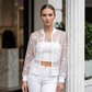 🌸 LIMITED-TIME 50% OFF! ⏰✨ Women's Summer Floral Sheer Mesh Jacket – Lightweight, Breathable & Perfect for Layering Over Swimwear & Summer Outfits 🌿