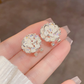 📢📢50% OFF !! ⏰Elegant Sparkling Floral Stud Earrings