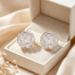 📢📢50% OFF !! ⏰Elegant Sparkling Floral Stud Earrings