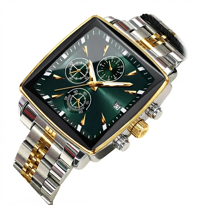 Men's Classic Square Dial Quartz Watch