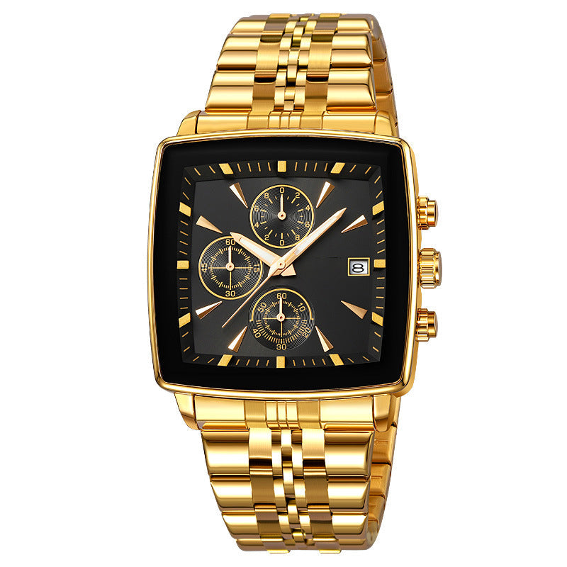 Men's Classic Square Dial Quartz Watch