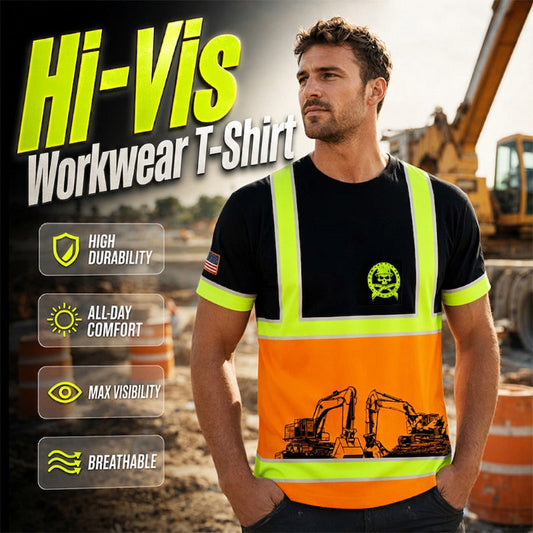 🦺 2026 Sale — Over 11,000 Sold!🔥High Visibility Workwear T-Shirt – Standout Safety Design 🚧
