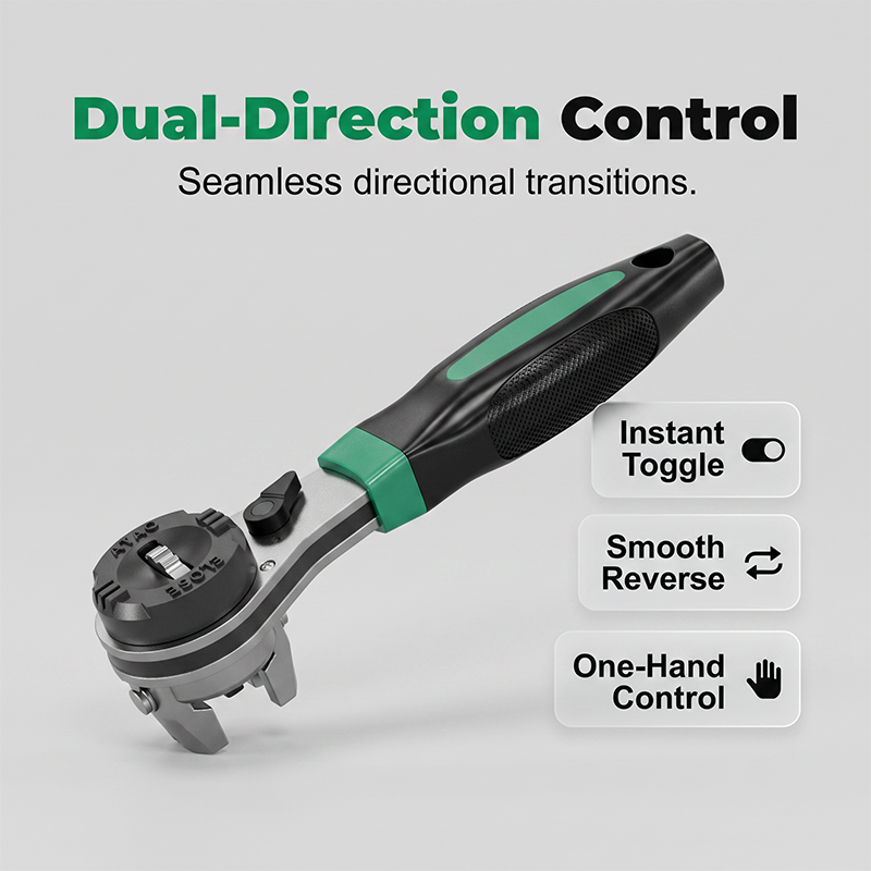 60-Tooth Adjustable Ratchet Wrench