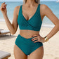 🌸 50% OFF NOW! 🌸 FLATTERING HIGH-WAIST RUCHED BIKINI SET