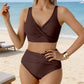 🌸 50% OFF NOW! 🌸 FLATTERING HIGH-WAIST RUCHED BIKINI SET