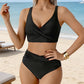 🌸 50% OFF NOW! 🌸 FLATTERING HIGH-WAIST RUCHED BIKINI SET