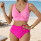 🌸 50% OFF NOW! 🌸 FLATTERING HIGH-WAIST RUCHED BIKINI SET