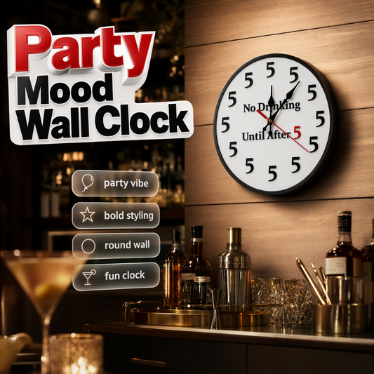 ⏳Limited-time 50% off⏰Novelty Wall Clock for Party Decor Decoration🕔