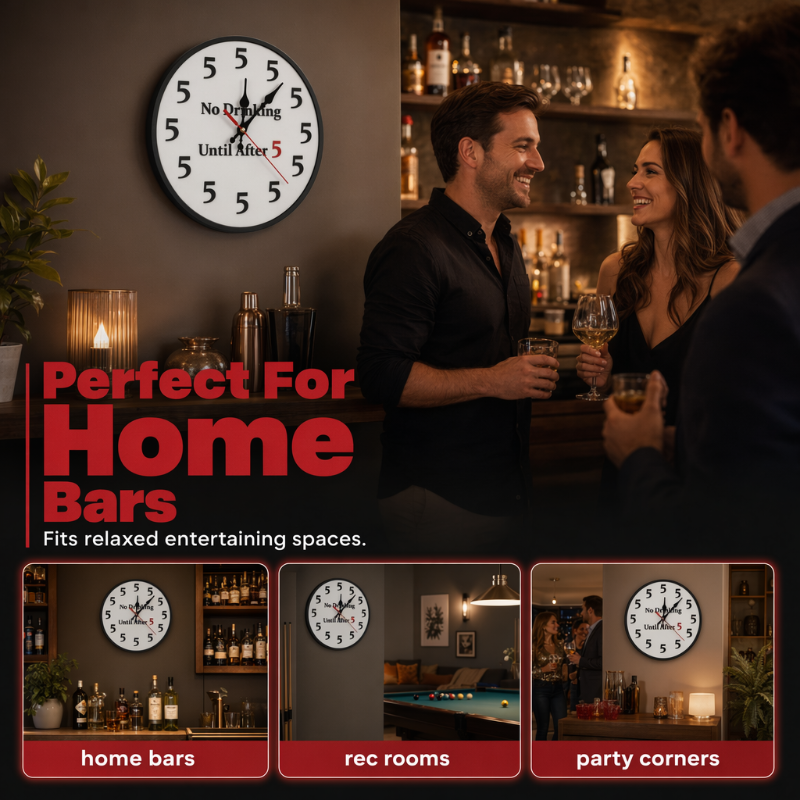 ⏳Limited-time 50% off⏰Novelty Wall Clock for Party Decor Decoration🕔