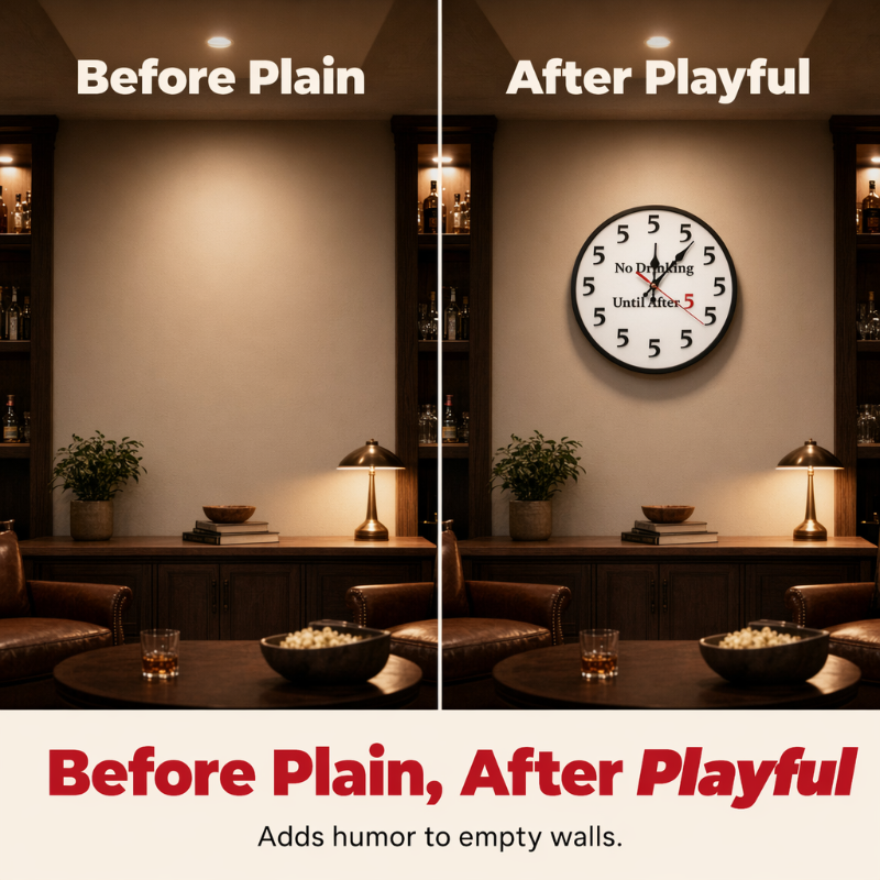 ⏳Limited-time 50% off⏰Novelty Wall Clock for Party Decor Decoration🕔