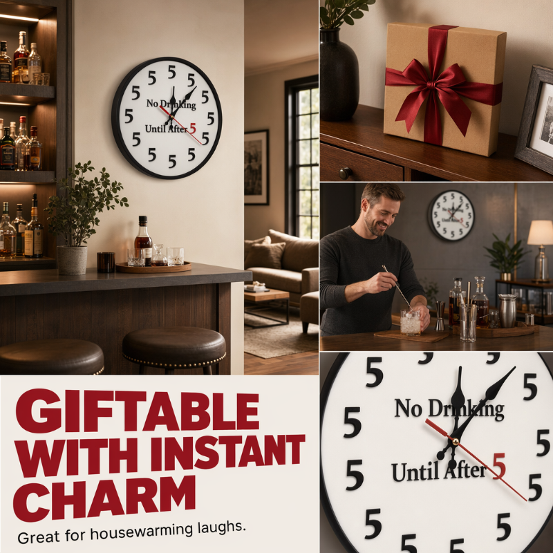 ⏳Limited-time 50% off⏰Novelty Wall Clock for Party Decor Decoration🕔