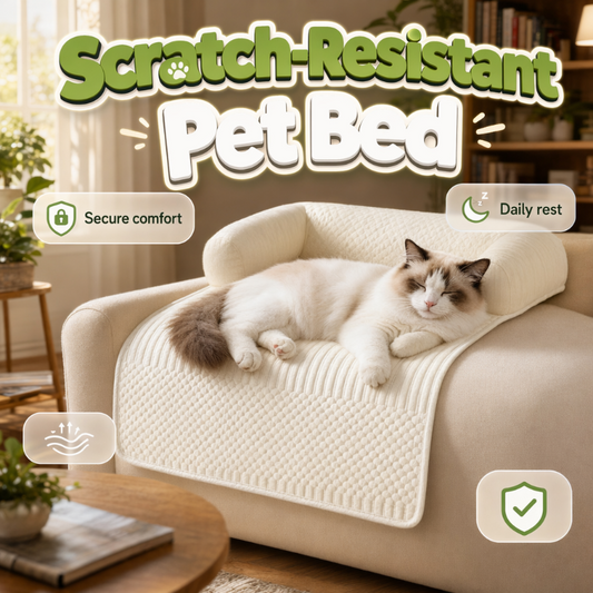 🛋️Scratch-Resistant Pet Bed