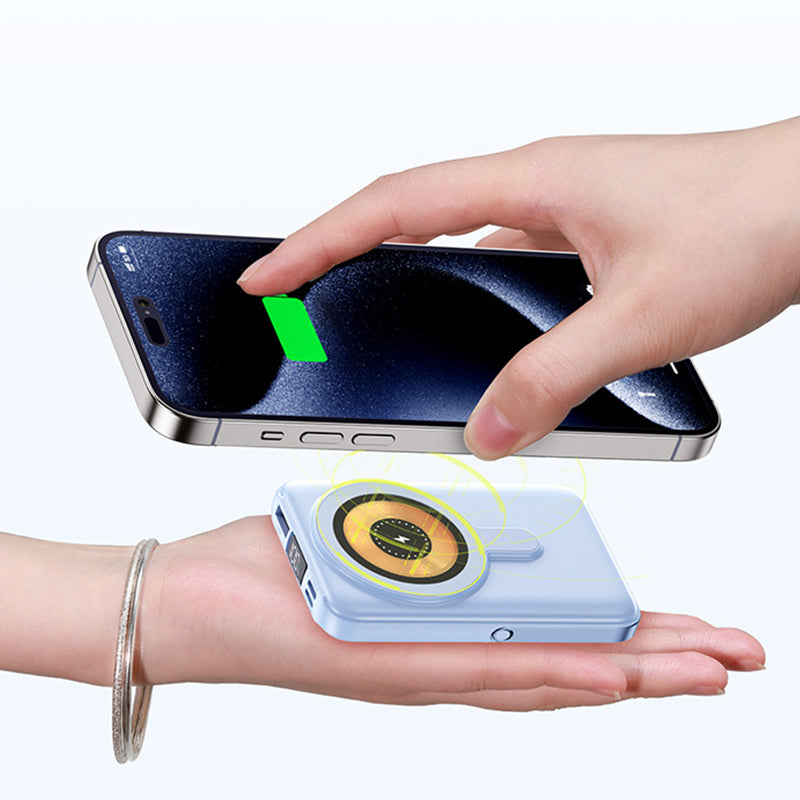 Magnetic Power Bank With Stand & Cable