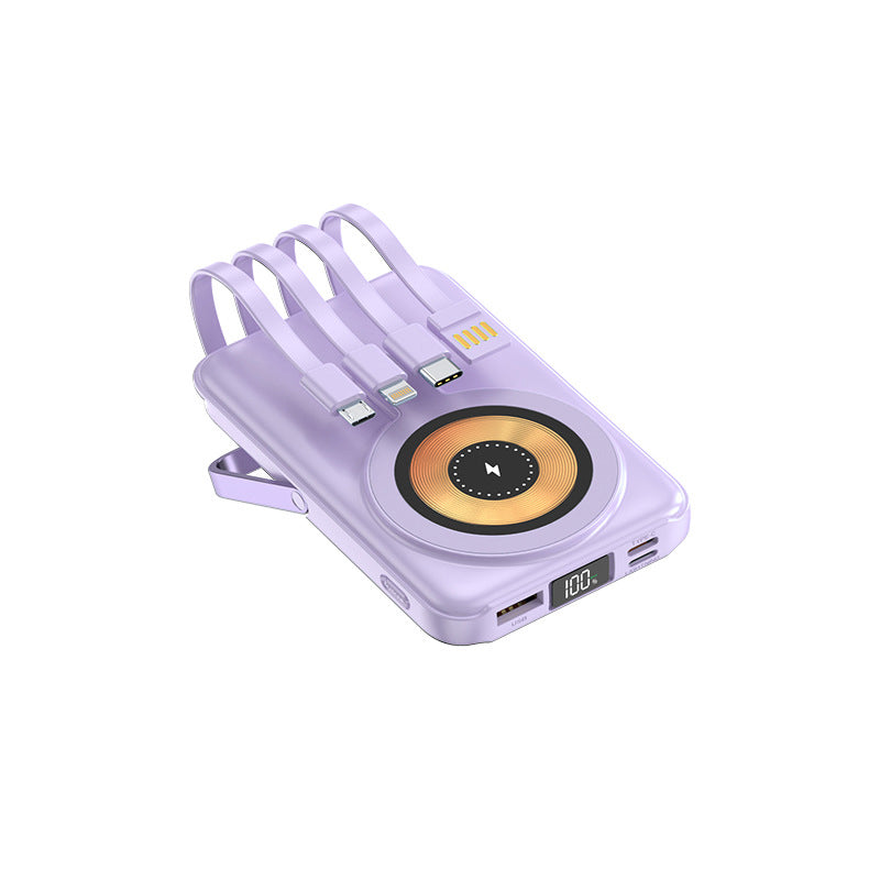 Magnetic Power Bank With Stand & Cable