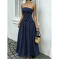 📢📢50% OFF !! 👗 WOMEN'S OFF-SHOULDER POLKA DOT DRESS — Flattering Ruched Waist & Flowing A-Line Evening Wear ✨