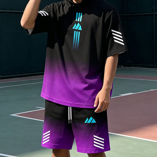 🎨Men's Summer T-Shirt & Shorts Two-Piece Set