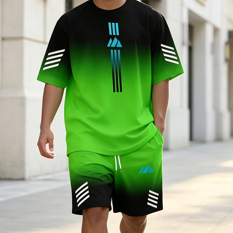 🎨Men's Summer T-Shirt & Shorts Two-Piece Set