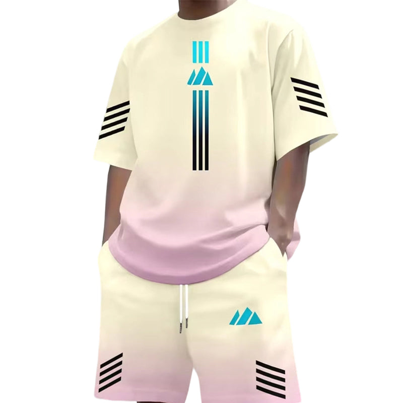 🎨Men's Summer T-Shirt & Shorts Two-Piece Set