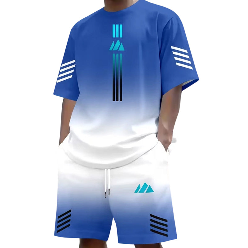 🎨Men's Summer T-Shirt & Shorts Two-Piece Set