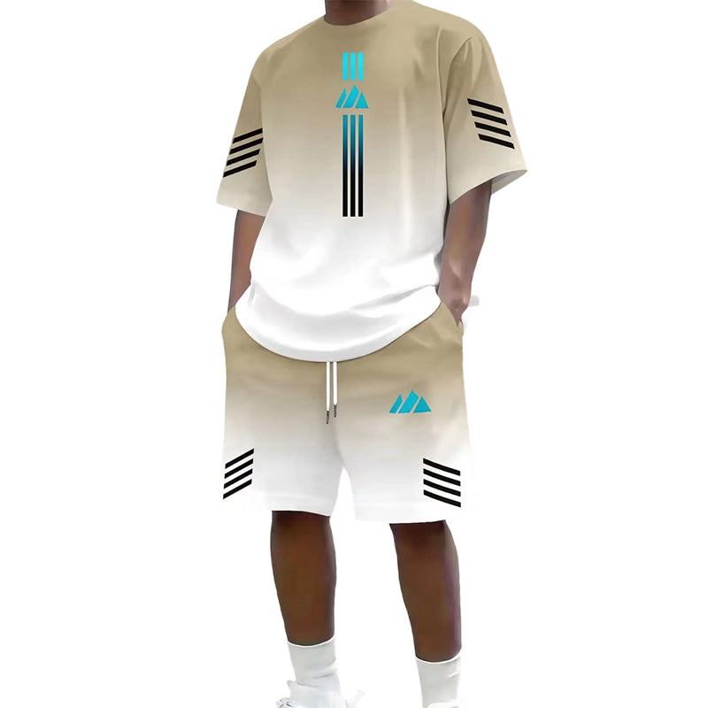 🎨Men's Summer T-Shirt & Shorts Two-Piece Set