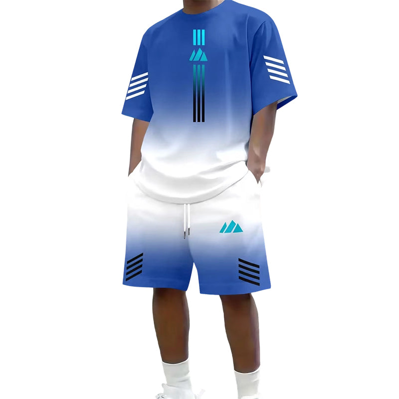 🎨Men's Summer T-Shirt & Shorts Two-Piece Set