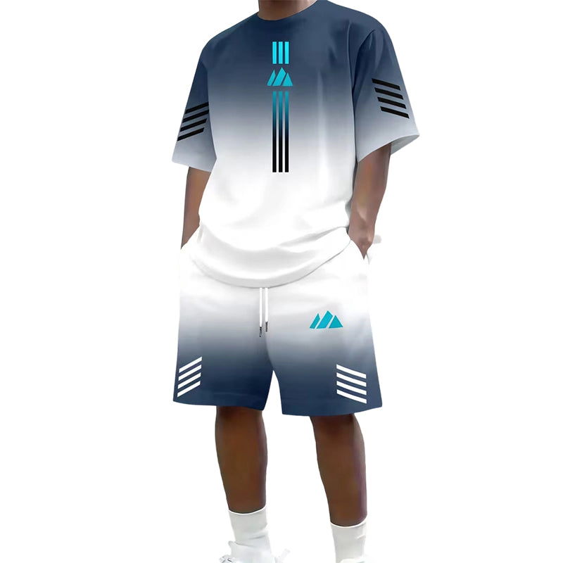 🎨Men's Summer T-Shirt & Shorts Two-Piece Set