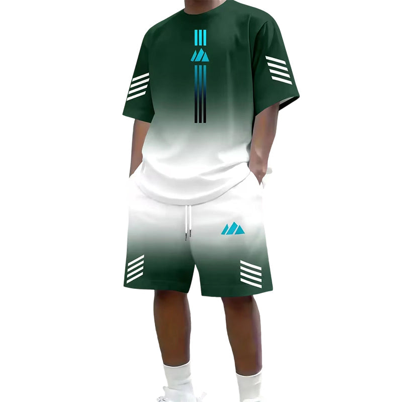 🎨Men's Summer T-Shirt & Shorts Two-Piece Set