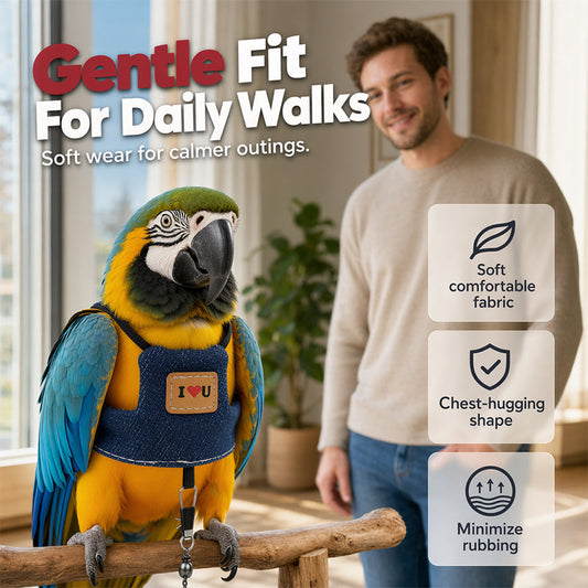 📢📢30% OFF !! ⏰Breathable Pet Bird Harness Vest☁️