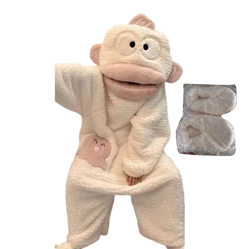 🤪Funny Character Pajamas For Crazy Cozy Nights🎉Cozy Coral Fleece Character Pajamas