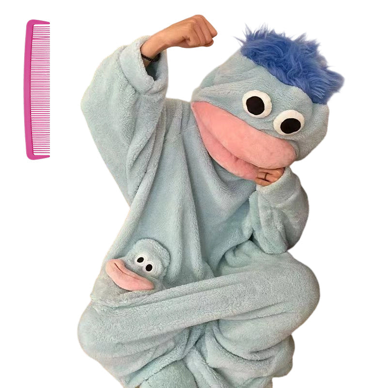 🤪Funny Character Pajamas For Crazy Cozy Nights🎉Cozy Coral Fleece Character Pajamas