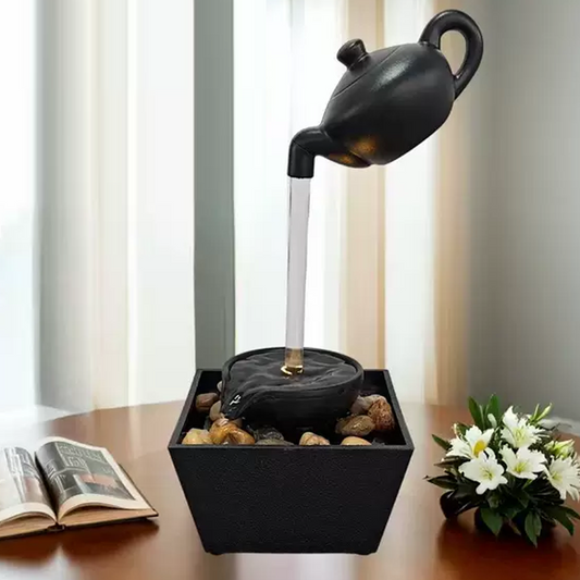 Floating Illusion Teapot Water Fountain Decor