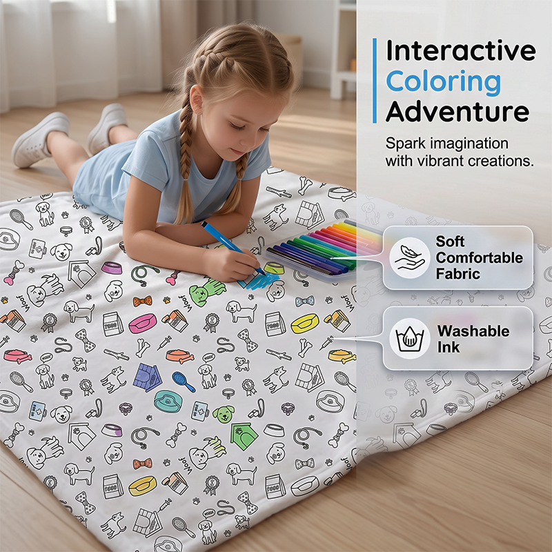😍Last Day Hot Sales - save 50% OFF🎁 Personalised Colouring Blanket – The Unique DIY Gift They’ll Love
