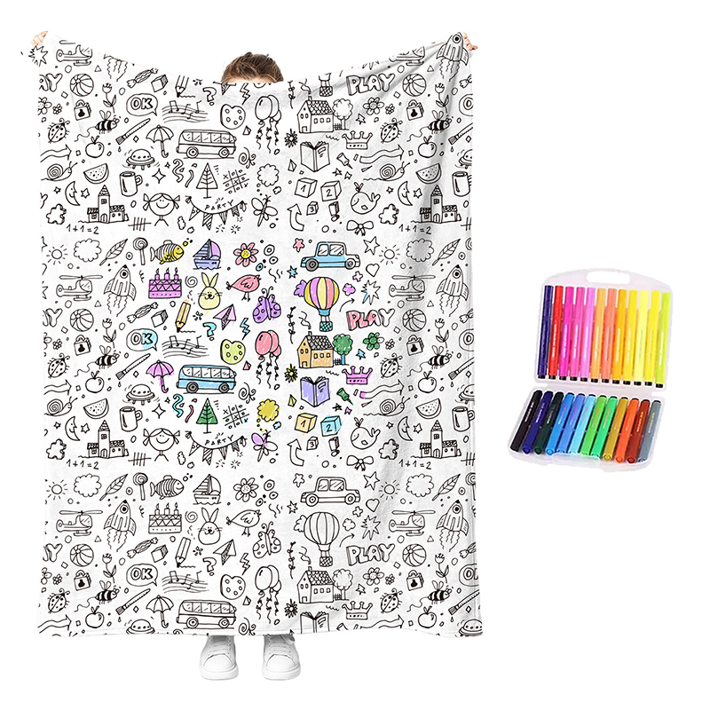 😍Last Day Hot Sales - save 50% OFF🎁 Personalised Colouring Blanket – The Unique DIY Gift They’ll Love