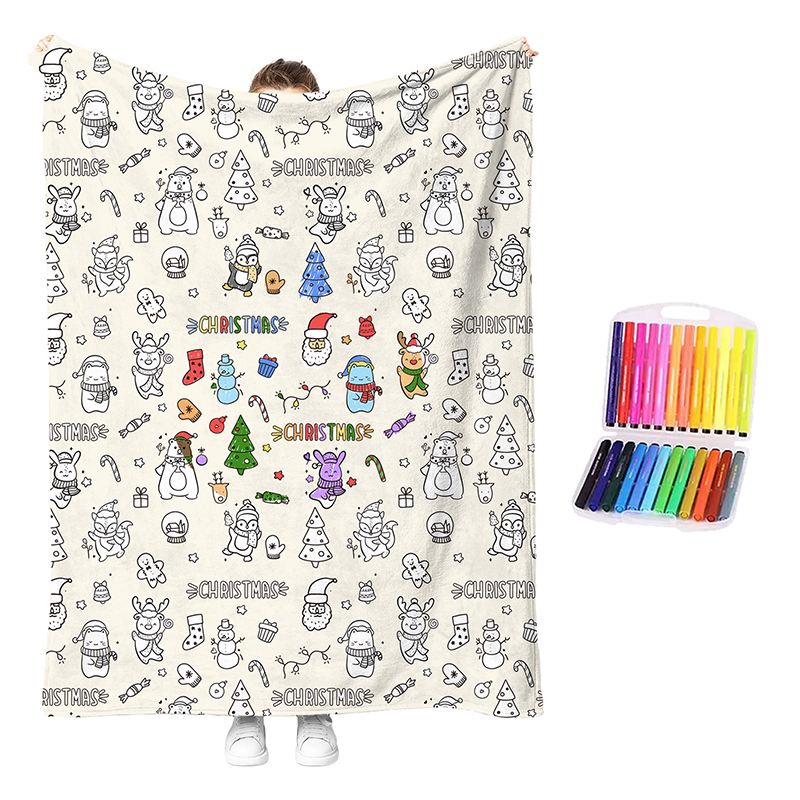 😍Last Day Hot Sales - save 50% OFF🎁 Personalised Colouring Blanket – The Unique DIY Gift They’ll Love