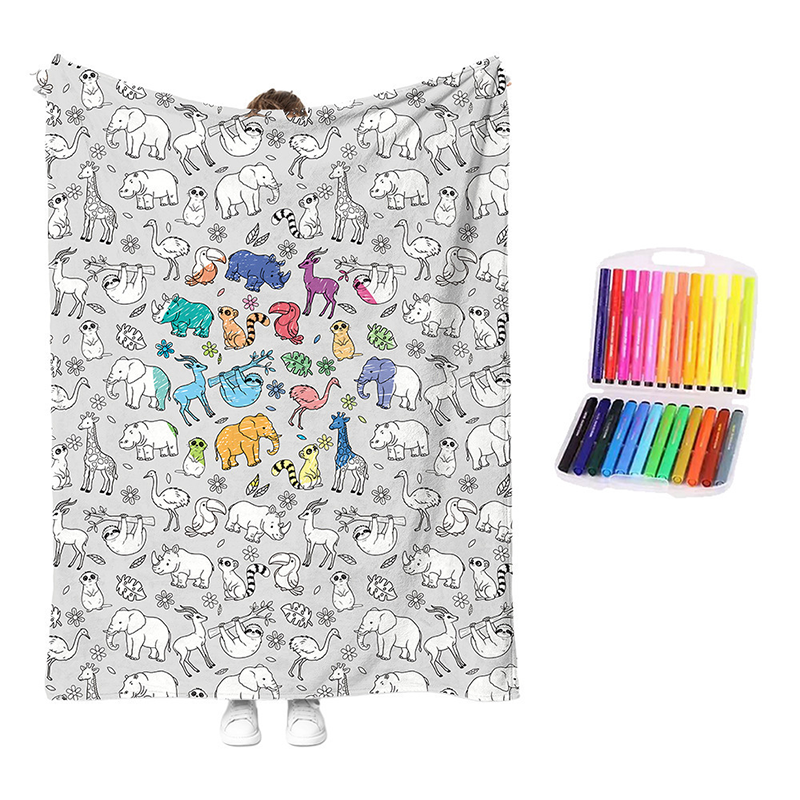 😍Last Day Hot Sales - save 50% OFF🎁 Personalised Colouring Blanket – The Unique DIY Gift They’ll Love