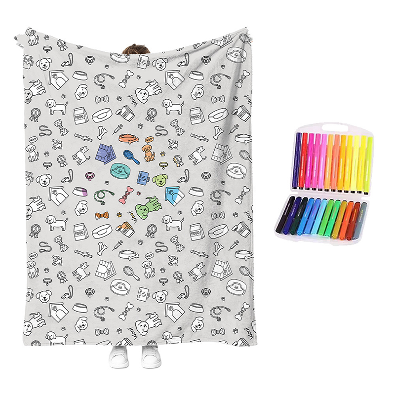 😍Last Day Hot Sales - save 50% OFF🎁 Personalised Colouring Blanket – The Unique DIY Gift They’ll Love