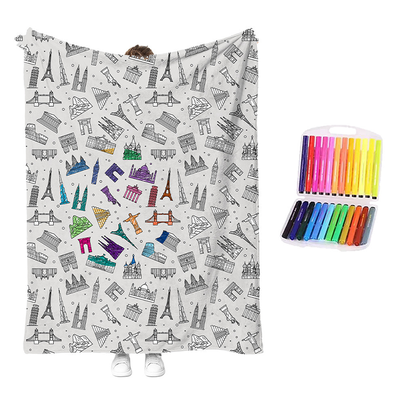 😍Last Day Hot Sales - save 50% OFF🎁 Personalised Colouring Blanket – The Unique DIY Gift They’ll Love