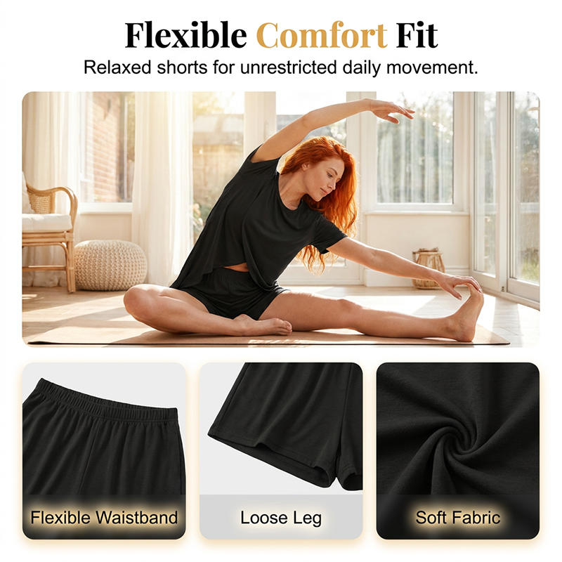 🎉 2026 Sale — Over 18,000 Sold 👗 Solid Color Short Sleeve Wrap Top & Shorts Set 🌸