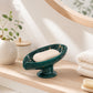 Ceramic Self-Draining Leaf Soap Dish